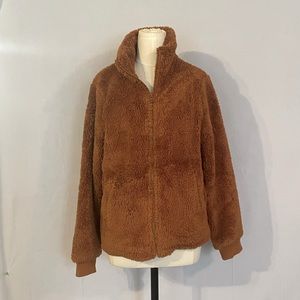 J.Crew Factory teddy bomber size small